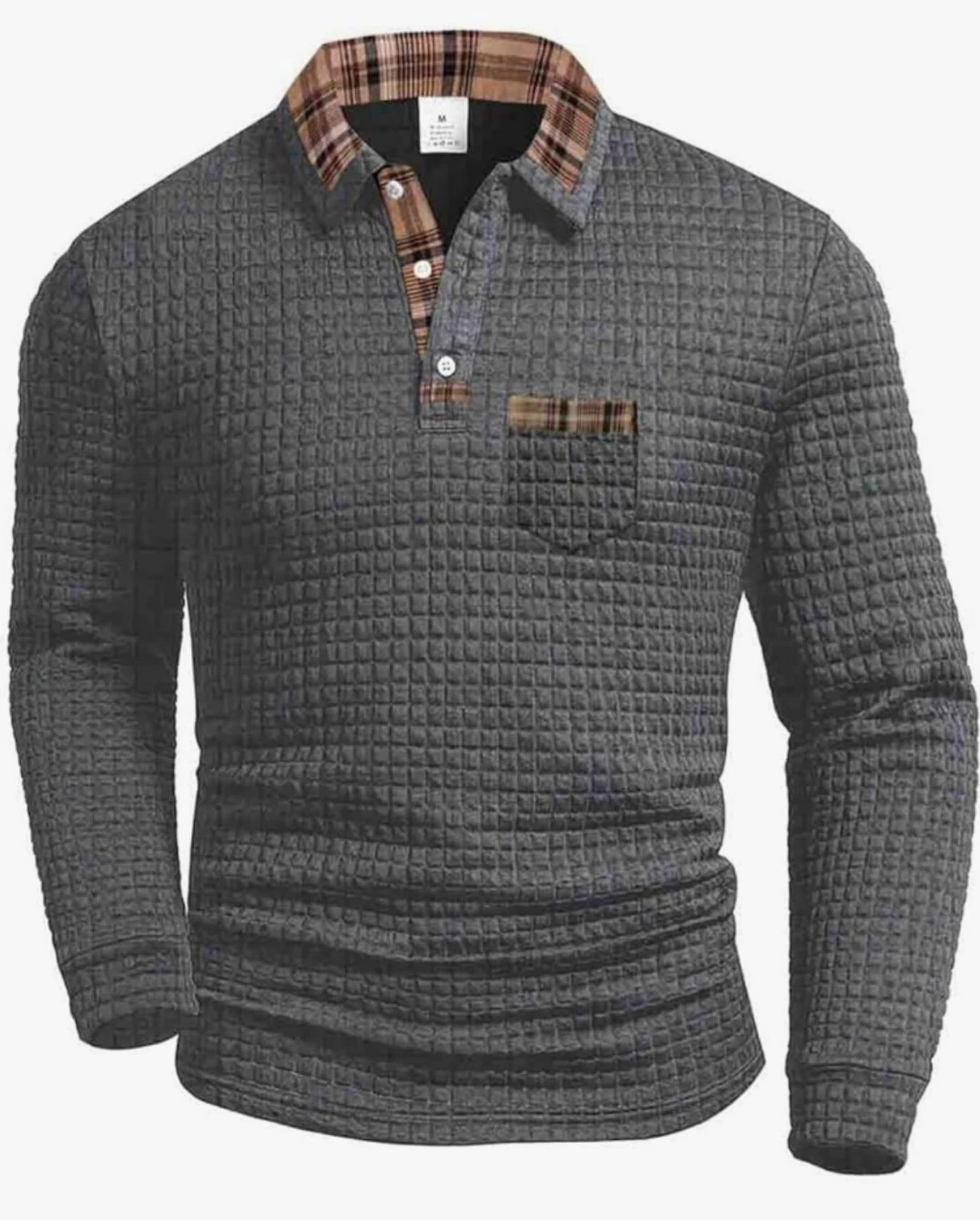 Polo gauffre gris xxl neuf